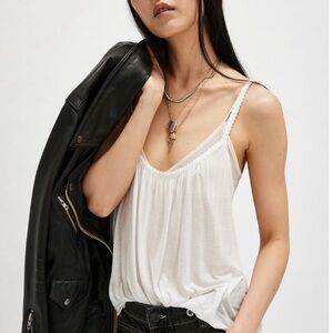 NWT! Free people intimately on air white sheer tank